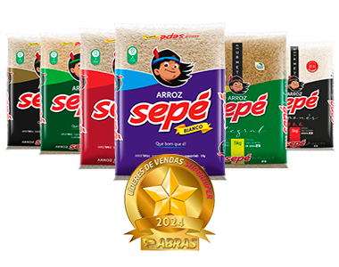 Somos a 4ª marca de arroz mais vendida no Brasil